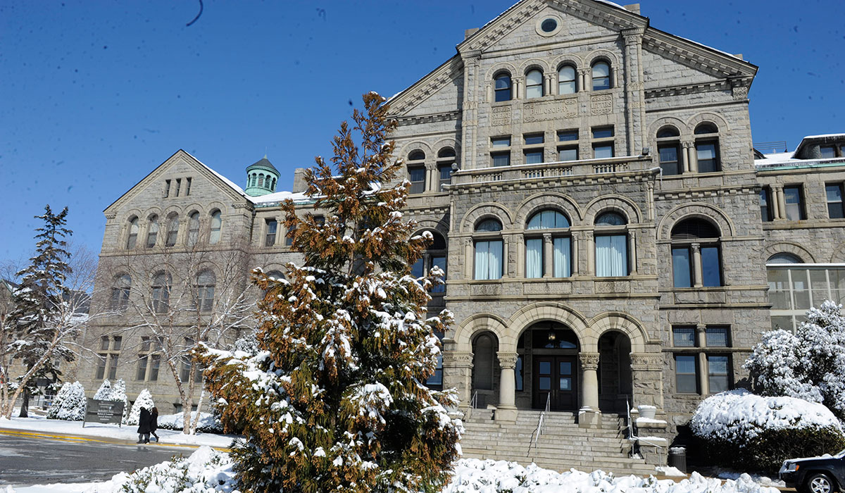 McMahon Hall snowed in